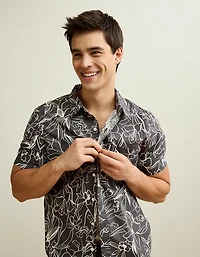 AE Slim Fit Poplin Button-Up Shirt