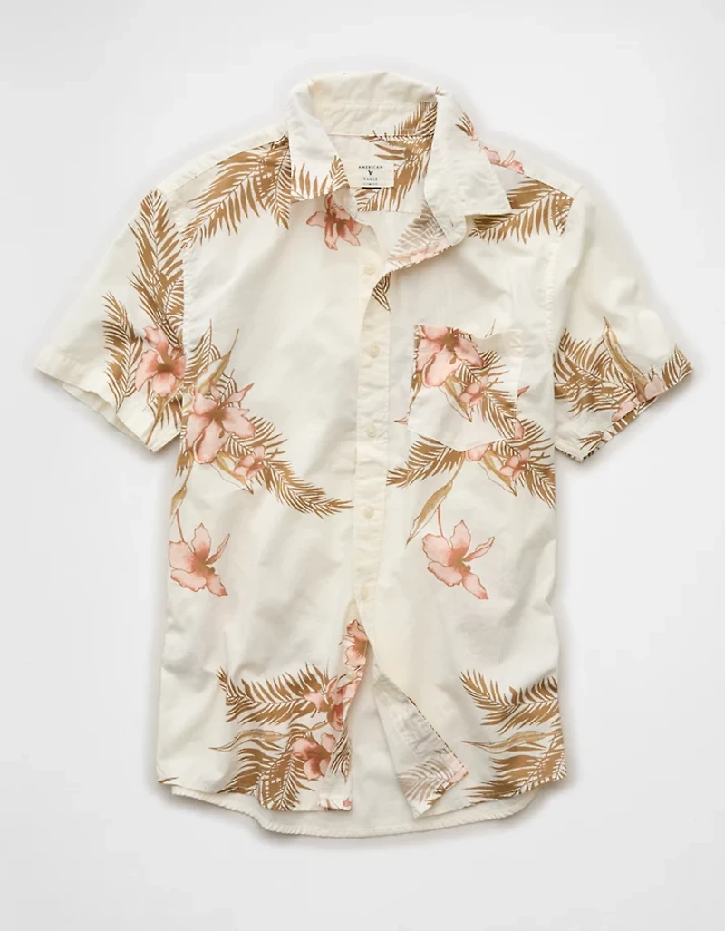 AE Slim Fit Poplin Button-Up Shirt