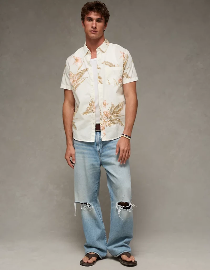 AE Slim Fit Poplin Button-Up Shirt