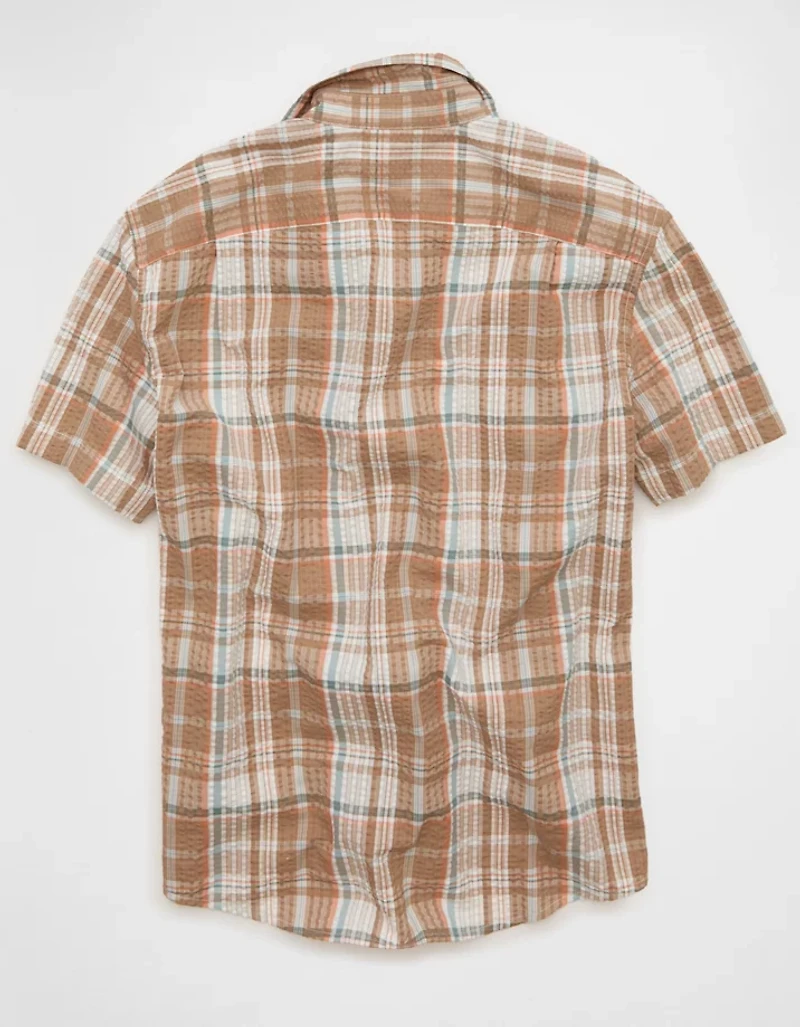 AE Standard Fit Short-Sleeve Button-Up Shirt