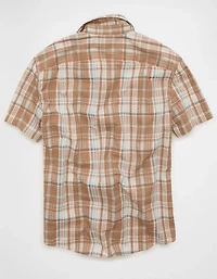 AE Standard Fit Short-Sleeve Button-Up Shirt