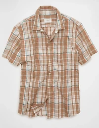 AE Standard Fit Short-Sleeve Button-Up Shirt