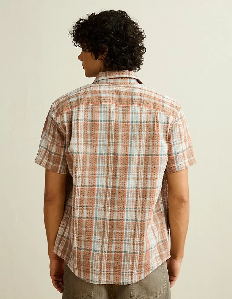 AE Standard Fit Short-Sleeve Button-Up Shirt