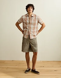 AE Standard Fit Short-Sleeve Button-Up Shirt