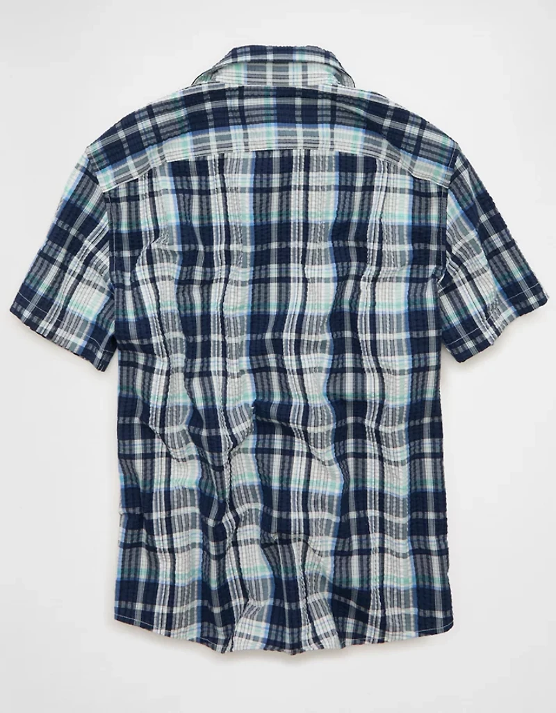 AE Standard Fit Short-Sleeve Button-Up Shirt