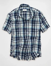 AE Standard Fit Short-Sleeve Button-Up Shirt