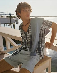 AE Standard Fit Short-Sleeve Button-Up Shirt