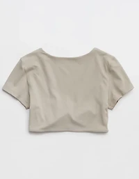 OFFLINE By Aerie Real Me Xtra Twist Front Bra Top