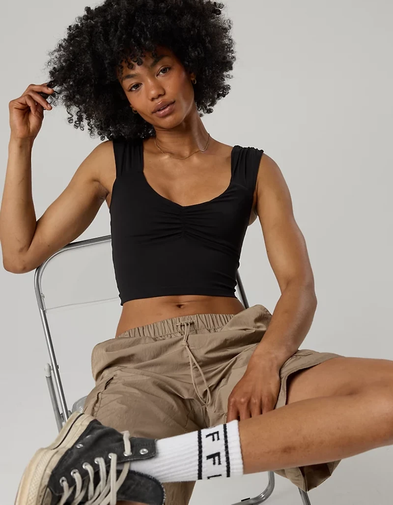 OFFLINE By Aerie Real Me XTRA Ruched Top