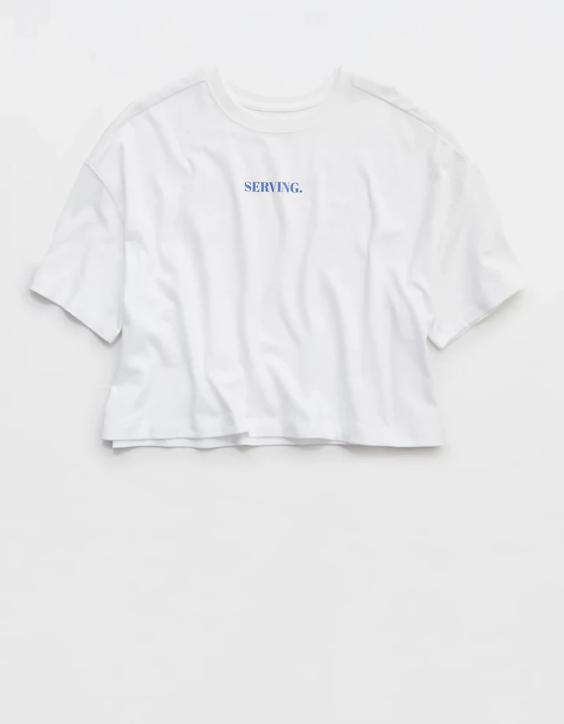 OFFLINE By Aerie Rock N Roll Cropped T-Shirt