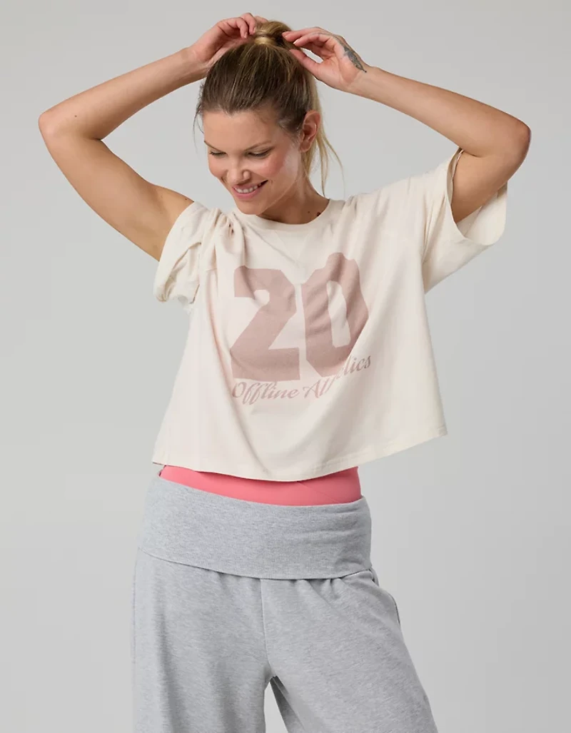 OFFLINE By Aerie Let's Stretch Boxy Short Sleeve T-Shirt