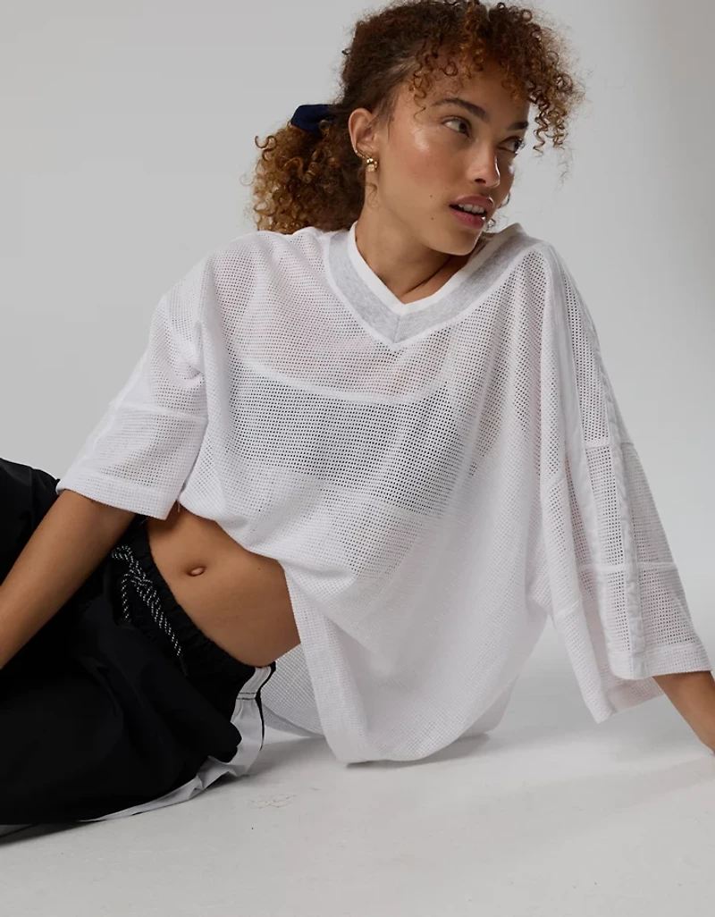 OFFLINE By Aerie Mesh Jersey Short Sleeve T-Shirt