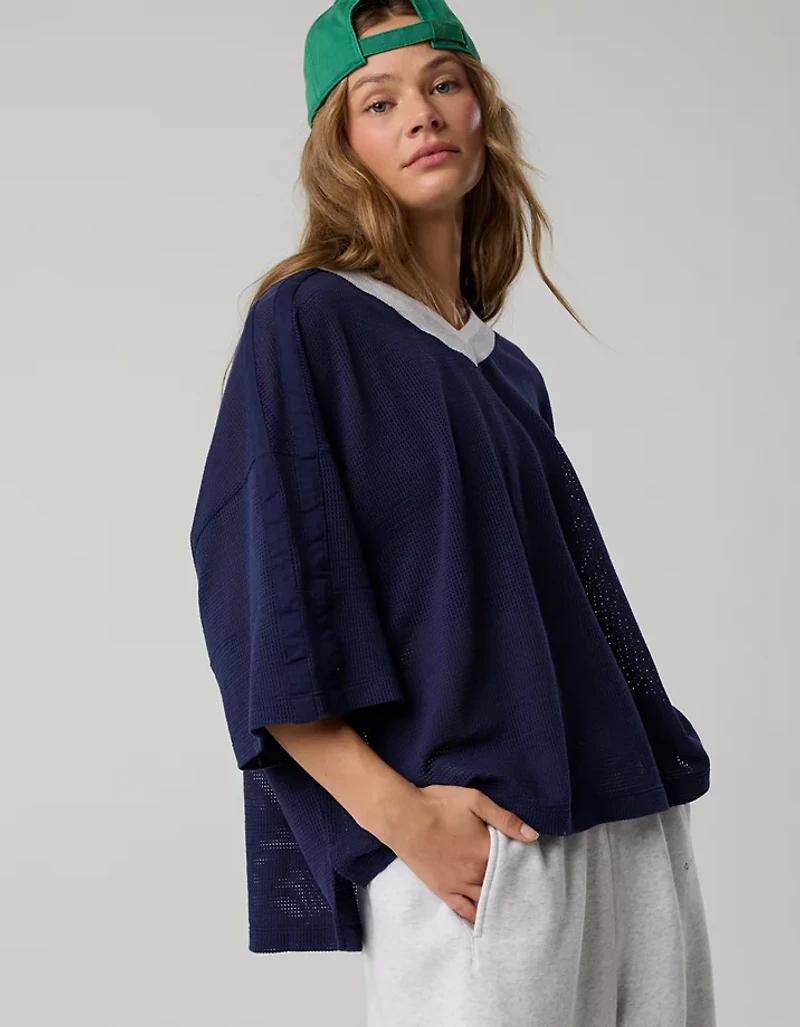 OFFLINE By Aerie Mesh Jersey Short Sleeve T-Shirt