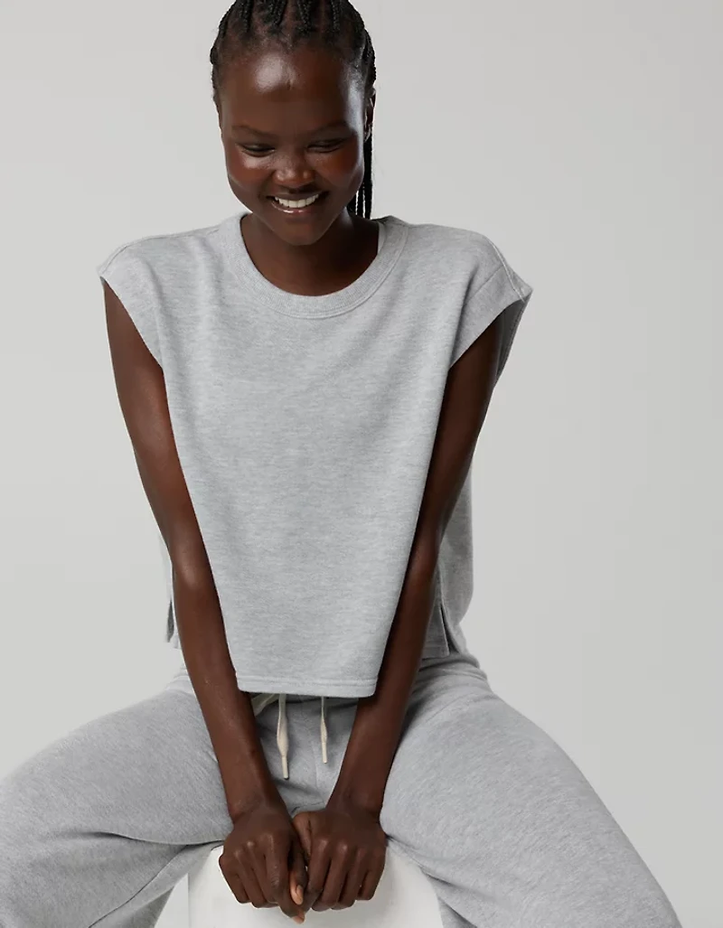 OFFLINE By Aerie Keep It 100 Terry Muscle T-Shirt