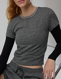 OFFLINE By Aerie Weekend Away Short Sleeve Ringer T-Shirt