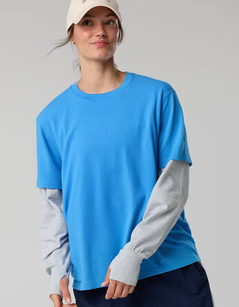 OFFLINE By Aerie Let's Stretch Seamed Boyfriend T-Shirt