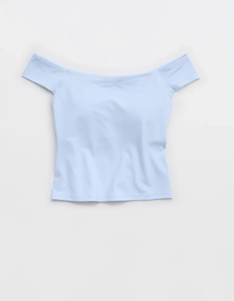 OFFLINE By Aerie Real Me XTRA Off The Shoulder T-Shirt
