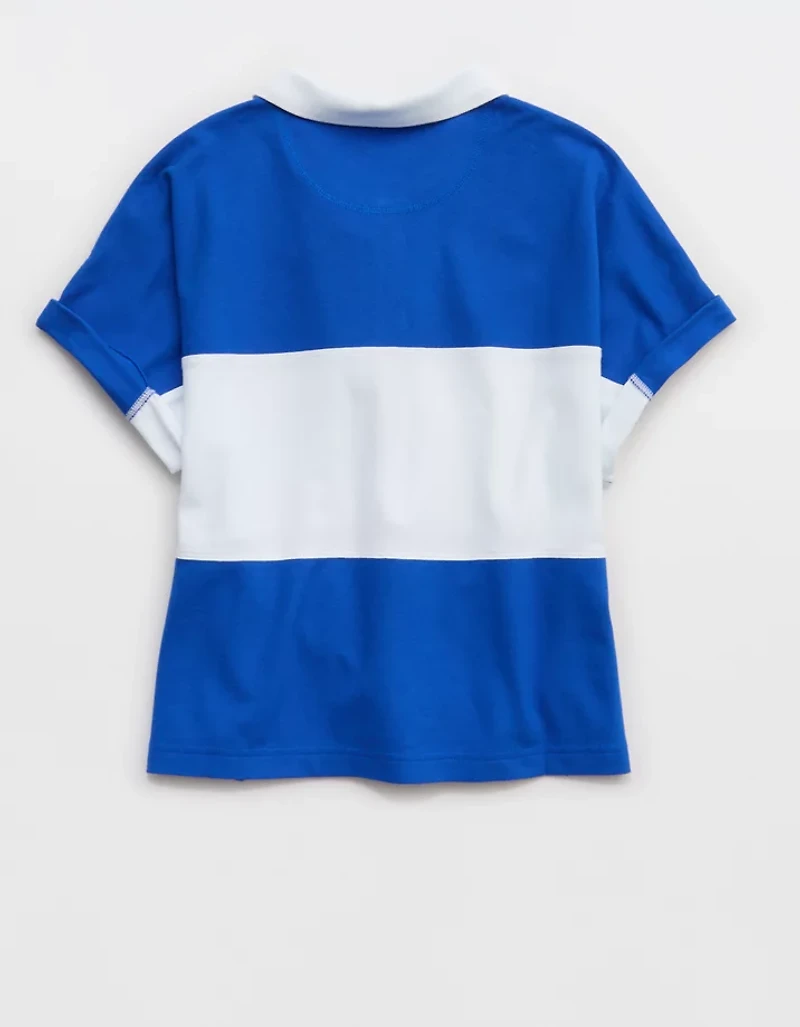 OFFLINE By Aerie Pique Rugby Polo T-Shirt
