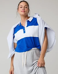 OFFLINE By Aerie Pique Rugby Polo T-Shirt