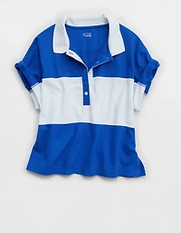 OFFLINE By Aerie Pique Rugby Polo T-Shirt