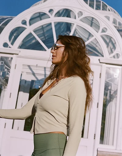 OFFLINE By Aerie Real Me XTRA Ribbed Full Zip Jacket