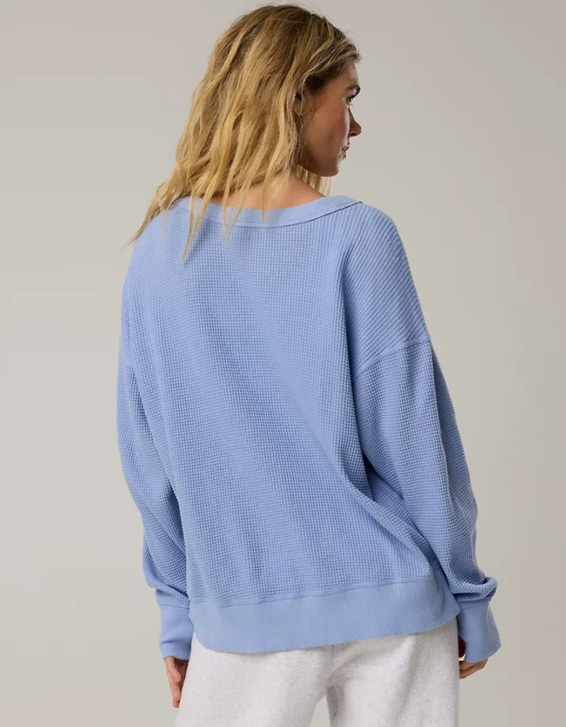 OFFLINE By Aerie Wow! Waffle T-Shirt