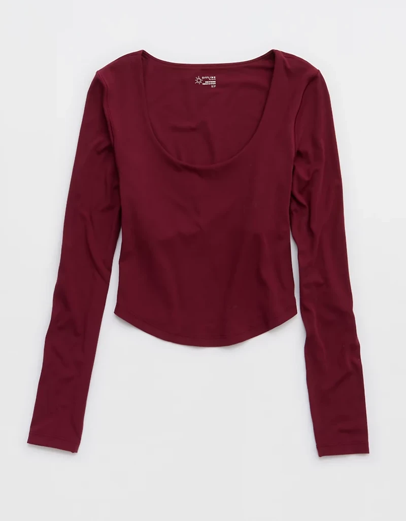 OFFLINE By Aerie Real Me Long Sleeve Scoop T-Shirt