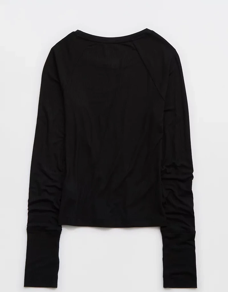 OFFLINE By Aerie Thumbs Up Fitted Ribbed T-Shirt