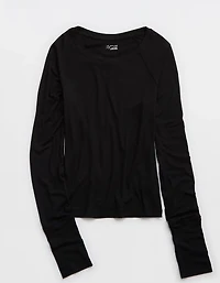 OFFLINE By Aerie Thumbs Up Fitted Ribbed T-Shirt