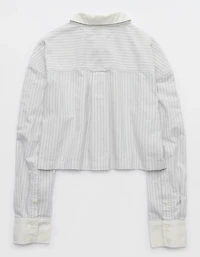 OFFLINE By Aerie Cropped Button Up Shirt
