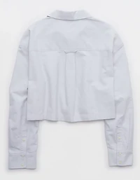 OFFLINE By Aerie Cropped Button Up Shirt