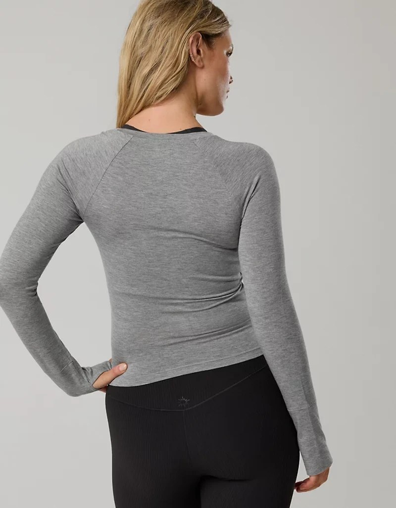 OFFLINE By Aerie Thumbs Up Ruched Long Sleeve T-Shirt