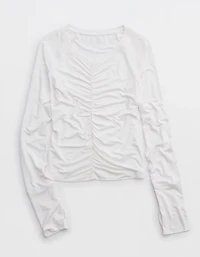 OFFLINE By Aerie Thumbs Up Ruched Long Sleeve T-Shirt