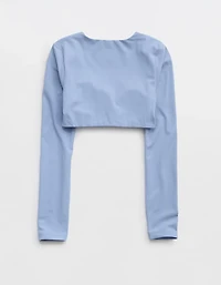 OFFLINE By Aerie Real Me XTRA Ribbed Long Sleeve Bra Top