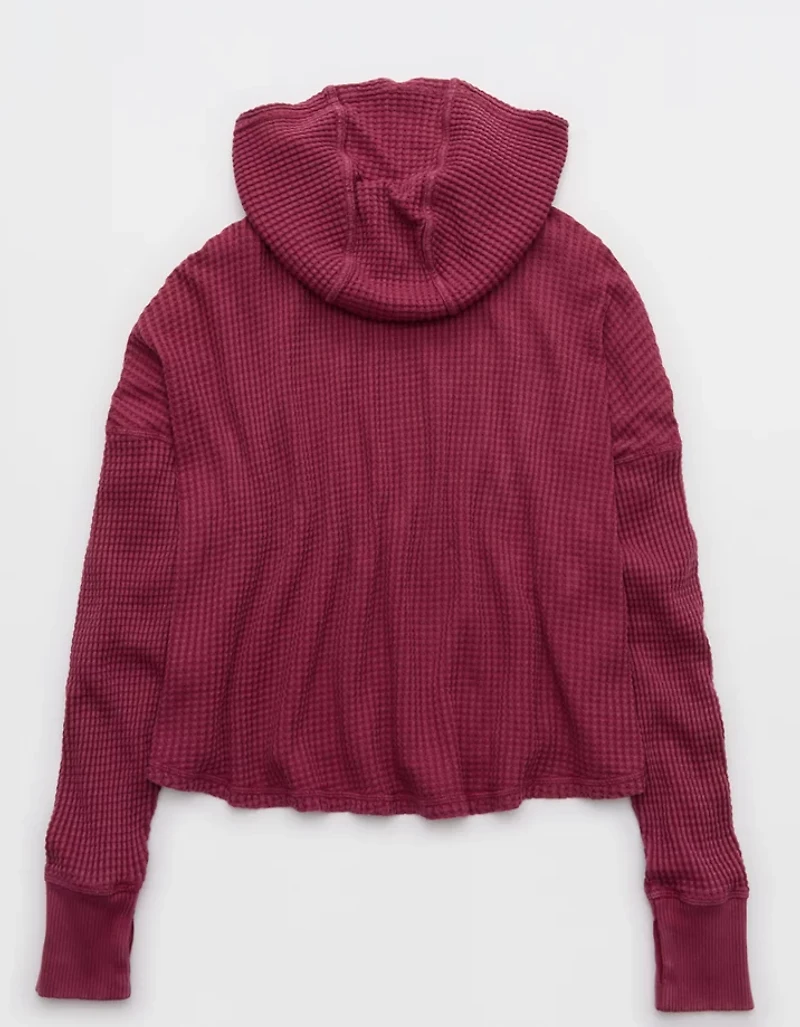 OFFLINE By Aerie Wow! Waffle Hoodie