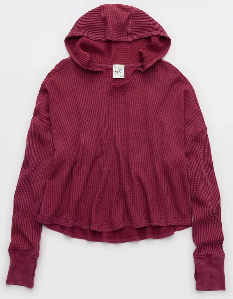 OFFLINE By Aerie Wow! Waffle Hoodie