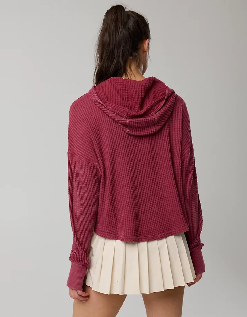 OFFLINE By Aerie Wow! Waffle Hoodie