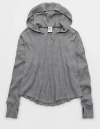 OFFLINE By Aerie Wow! Waffle Hoodie