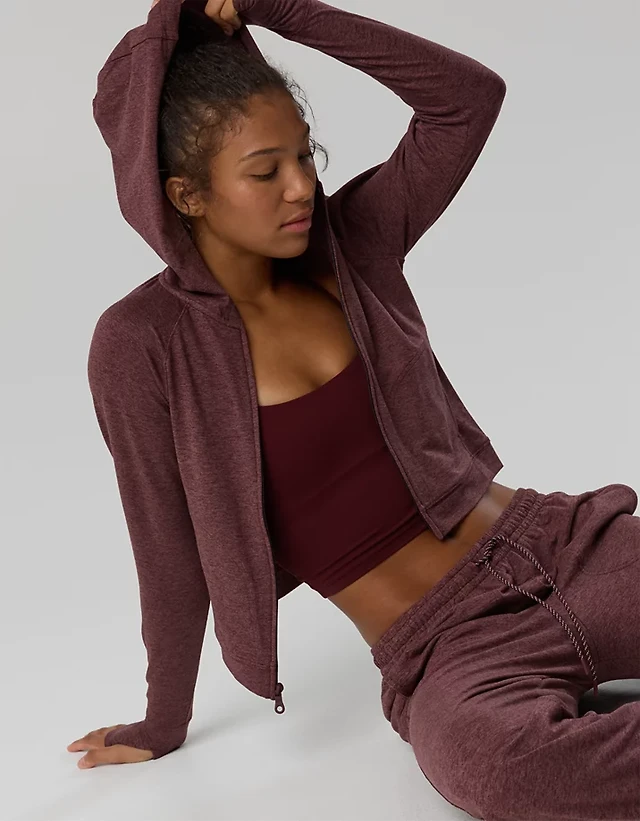 OFFLINE By Aerie Weekend Away Full Zip Hoodie