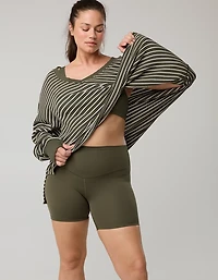 OFFLINE By Aerie Wow! Waffle Long Sleeve V Neck T-Shirt