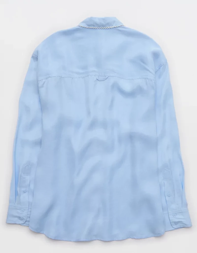 OFFLINE By Aerie You're So Smooth Button Up Shirt