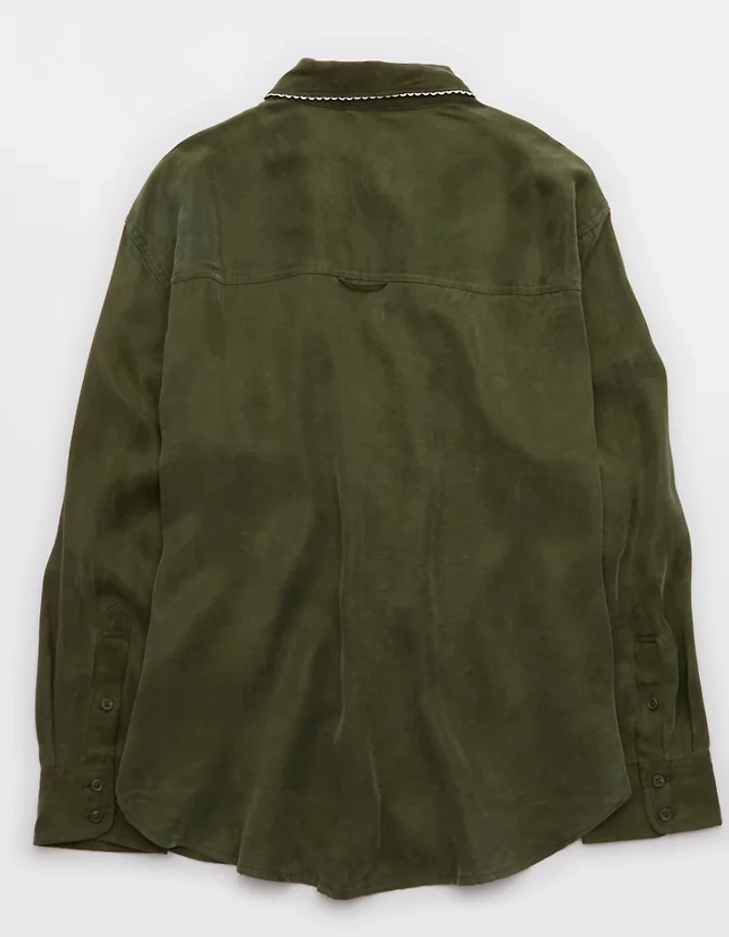 OFFLINE By Aerie You're So Smooth Button Up Shirt