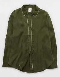 OFFLINE By Aerie You're So Smooth Button Up Shirt