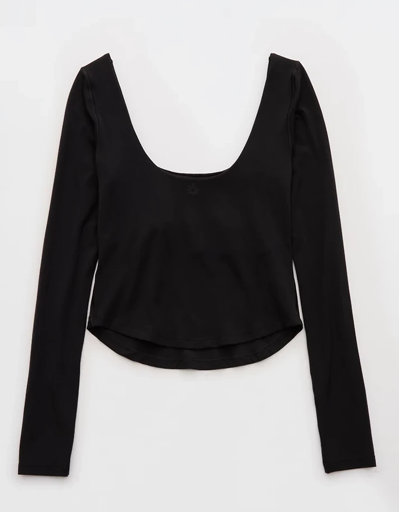 OFFLINE By Aerie Real Me Double Scoop Long Sleeve T-Shirt