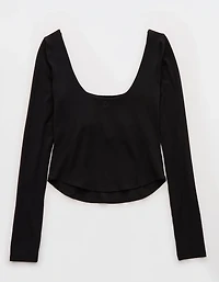 OFFLINE By Aerie Real Me Double Scoop Long Sleeve T-Shirt