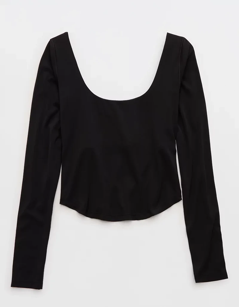 OFFLINE By Aerie Real Me Double Scoop Long Sleeve T-Shirt