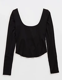 OFFLINE By Aerie Real Me Double Scoop Long Sleeve T-Shirt
