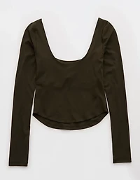 OFFLINE By Aerie Real Me Double Scoop Long Sleeve T-Shirt