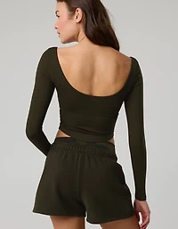 OFFLINE By Aerie Real Me Double Scoop Long Sleeve T-Shirt