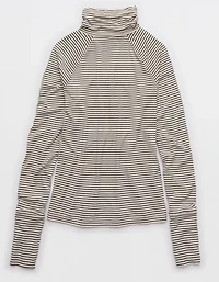 OFFLINE By Aerie Thumbs Up Long Sleeve Turtleneck Shirt